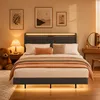 BEALIFE Polsterbett 160x200 cm mit USB-Ladung, LED-Licht & Produktbild-Vorschau 2