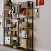 Průmyslový Regál Stojící Světlá Hnědá Loft Na Knihy Náhled obrázku produktu 7