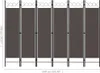 vidaXL 6dílný pokojový dělič antracit 240 x 180 cm Náhled obrázku produktu 5