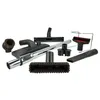 A collection of vacuum cleaner attachments arranged on a white background. Produktbild-Vorschau