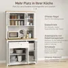 HOMCOM Küchenschrank, Küchenbuffet, Mehrzweckschrank mit 2 Produktbild-Vorschau 4