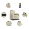 Best Möbel Massagesessel Elektrisch Creme Kunstleder Design Produktbild-Vorschau 8