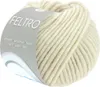 A ball of cream-colored yarn with a label. Produktbild-Vorschau