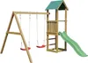 Fungoo Spielturm "Lucas" natur mit Doppelschaukel, Rutsche Produktbild-Vorschau 8