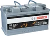 A Bosch car battery is shown against a white background. Produktbild-Vorschau