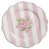 Piatto da colazione Clayre & Eef Ø 20 cm Rosa Bianco Anteprima dell’immagine prodotto 1
