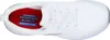 Top-down view of a white Skechers work shoe with red interior. Anteprima dell’immagine prodotto