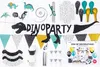 Partyset Dinosaurier 39 Teile für Dino Party grün / gelb Produktbild-Vorschau 2