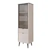 Vitrine haute NAVANI 60 cm Vitrine en verre avec tiroir et Voir les images du produit 7