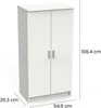 CALICOSY - Armoire à chaussures 2 portes (30 Paires) Voir les images du produit 8