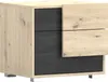 Nachttisch Nachtschrank Nachtkommode mit zwei Schubladen Produktbild-Vorschau 3