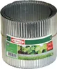 A roll of corrugated metal garden edging is shown, tied with twine and featuring a product label. Produktbild-Vorschau