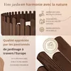 Floranica Clôture décorative bois 100 x 30 cm, Marron – Voir les images du produit 3