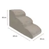 Domarex DOGGURU Streifen Beige Hundetreppe 3 Stufen Produktbild-Vorschau 2