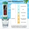 5 in 1 pH Wert Messgerät pH/EC/TDS/Salzgehalt/Temperatur Produktbild-Vorschau 3