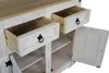 Sideboard Kommode 91,5 x 83,5 x 43 cm Pinienholz weiß Produktbild-Vorschau 5