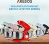 AREBOS retro robot da cucina 1800W rosso | 6L ciotola di Anteprima dell’immagine prodotto 10