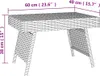 vidaXL Table d'appoint pliante noire 60x40x38 cm Poly rotin Voir les images du produit 7
