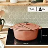 Tefal Lov Gusseisen Kochtopf 25 cm terracotta orange Produktbild-Vorschau 4