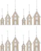 POSIWIO Anhänger Haus Weiß & Natur 4 x 3 x 8 cm im 6er Pack Produktbild-Vorschau 3
