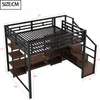 Flieks Etagenbett Metallbett 140x200cm mit TV-Ständer und Produktbild-Vorschau 4
