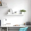 vidaXL Schweberegal Eichenoptik und Weiß 90x23,5x3,8 cm MDF Produktbild-Vorschau 3