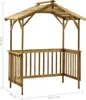 vidaXL Pavillon de barbecue en pin imprégné 163,5x93x210 cm Voir les images du produit 14