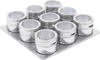 9 Stück Magnetische Gewürzdosen Edelstahl Set  70ml Produktbild-Vorschau 1