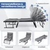 Chaise longue pliable COSTWAY, chaise longue de jardin 3 en Voir les images du produit 4