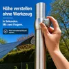 Sonnensegelmast ⌀60x2mm 3m mit Bodenhülse Höhenverstellbar Produktbild-Vorschau 2