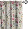 ABAKUHAUS Tende botaniche vintage, tende, bouquet di fiori Anteprima dell’immagine prodotto 1