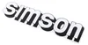 Autocollant écriture Simson blanc / noir pour réservoir Voir les images du produit 3