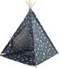 Aga4Kids Dětské Teepee Hvězdy Tmavě modrá Náhled obrázku produktu 5