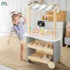 Drewniana lodziarnia na kółkach - wózek z lodami Podgląd zdjęcia produktu 2