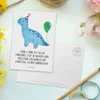 Mr. & Mrs. Panda Ansichtskarte 2. Geburtstag Licht - Weiß - Produktbild-Vorschau 3