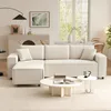 HOMCOM Ecksofa 3-Sitzer Sofa in L-Form Eckcouch mit Produktbild-Vorschau 11