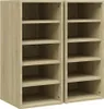vidaXL Schuhschränke 2 Stk. Sonoma-Eiche 31,5x35x70 cm Produktbild-Vorschau 1