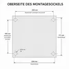 Metallsockel Standfuß für Wallbox Montagepfosten aus Stahl Produktbild-Vorschau 4