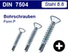 Bohrschrauben 7504 P - Stahl verzinkt Senkkopf Kreuz (Ø 6,3 Produktbild-Vorschau 2