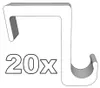 Design Stabiler Fensterhaken für Deko - für Fensterdicke Produktbild-Vorschau 10