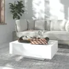 The Living Store Couchtisch Weiß 85x55x31 cm Holzwerkstoff Produktbild-Vorschau 3