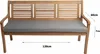 Sitzkissen outdoor 120x60x7cm Grau, bankkissen outdoor, Produktbild-Vorschau 3