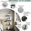 INONEFT Glasvitrine Standvitrine mit LED und Schloss – Produktbild-Vorschau 4
