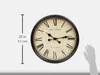 Omgoods - Extra Grote Wandklok 50 cm - Traditionele Station Productafbeelding-voorbeeld 3