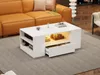 OKWISH Table basse 95x53x37 cm Avec 2 Tiroirs et 2 Voir les images du produit 3