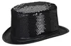 Cappello a cilindro in paillettes nero - taglia unica Anteprima dell’immagine prodotto 3