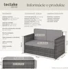 TecTake 403884, Vonkajší, Šedá Náhľad obrázku produktu 6