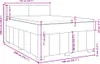 vidaXL Boxspringbett mit Matratze Dunkelbraun 140x200 cm Produktbild-Vorschau 8