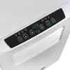 Close-up view of the control panel of a white appliance, likely an air conditioner or fan. Voir les images du produit