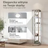 K-Möbel witryna szklana stojąca w kolorze dąb sonoma Podgląd zdjęcia produktu 6